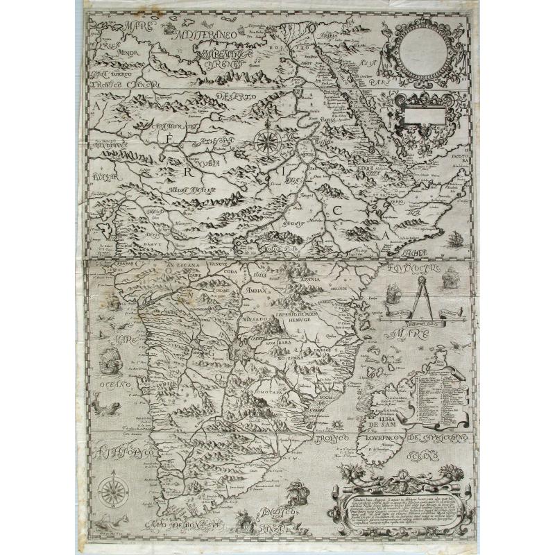 Filippo Pigafetta-De Bry Map of Africa.