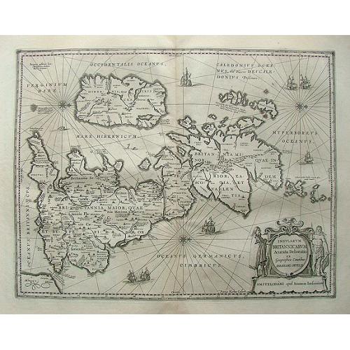 Old map image download for Insularum Britannicarum Acurata Delineatio ex Geographicis Conatibus Abrahami Ortelii.