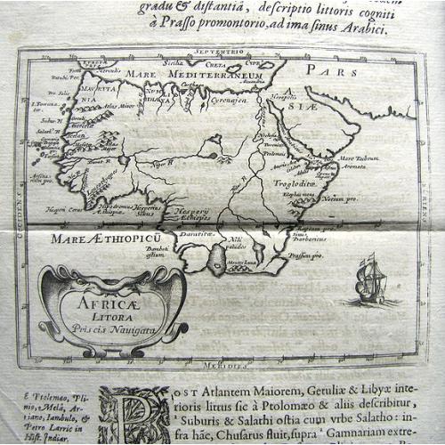 Old map image download for Africae Litora Priscis Navigata.