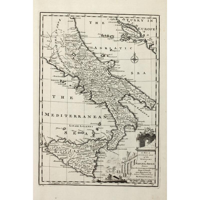 A New & Accurate Map of the Kingdoms of Naples & Sicily