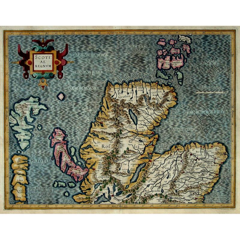 SCOTIAE REGNUM per Gerardum Mercatorem. (Scotland in Two Sheets)