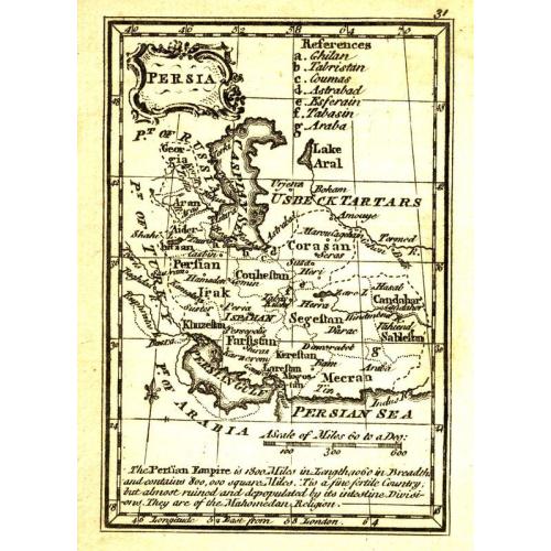 Old map image download for Persia.