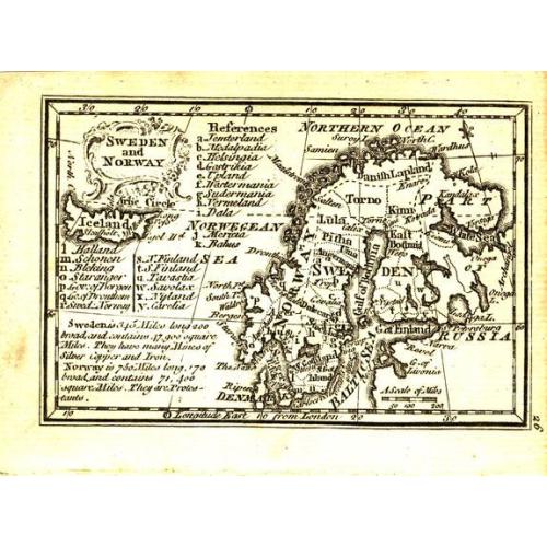 Old map image download for Sweden and Norway.