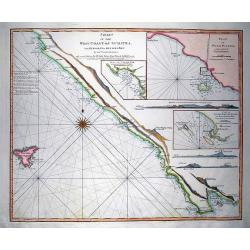 Chart of the West Coast of Sumatra, from Bencoolen to Key Sers Bay.