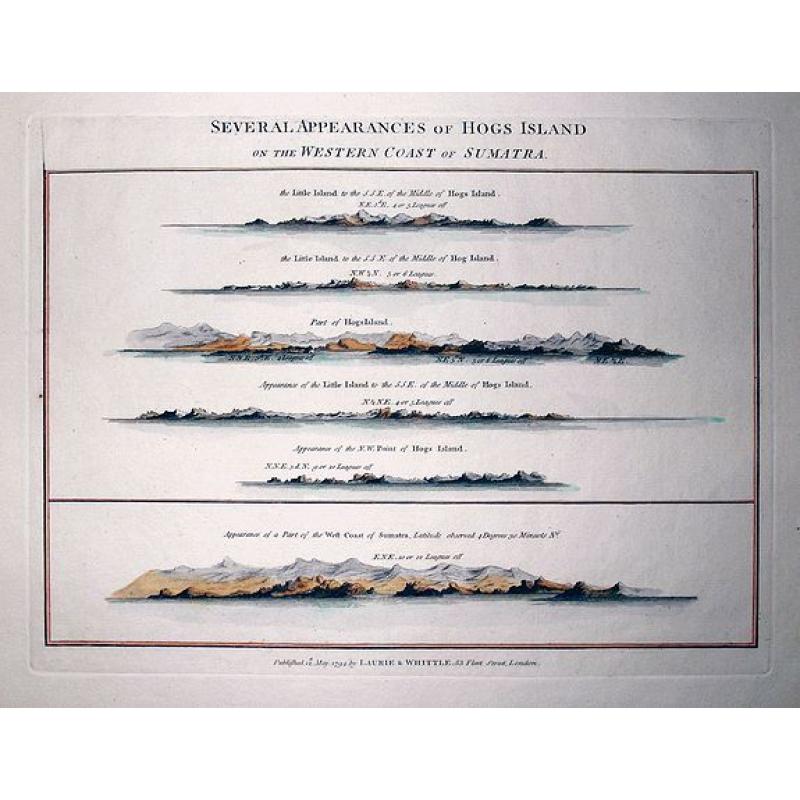 Several Appearances of Hogs Island on the Western Coast of Sumatra.