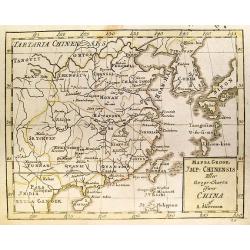 Mappa Geogr. JMP: Chinensis Eller Geogr:Charta ofwer China.