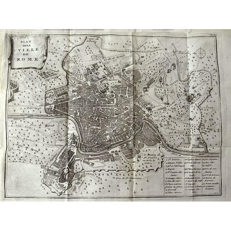 Plan de la Ville de Rome.