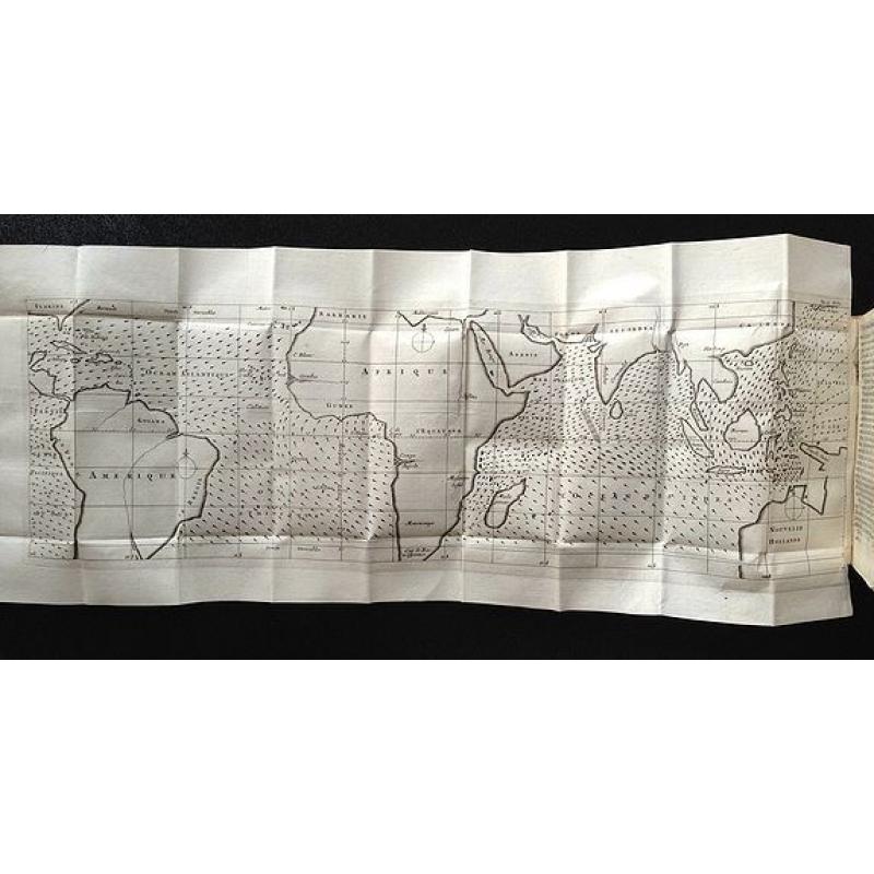 [continental trade winds map] Bibliotheque universelle et historique, tome 4.