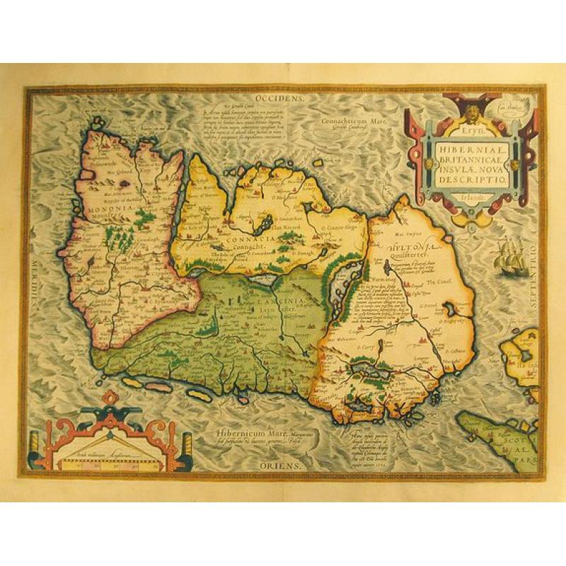 Eryn - Hiberniae, Britannicae Insulae, Nova Descriptio - Irelandt.