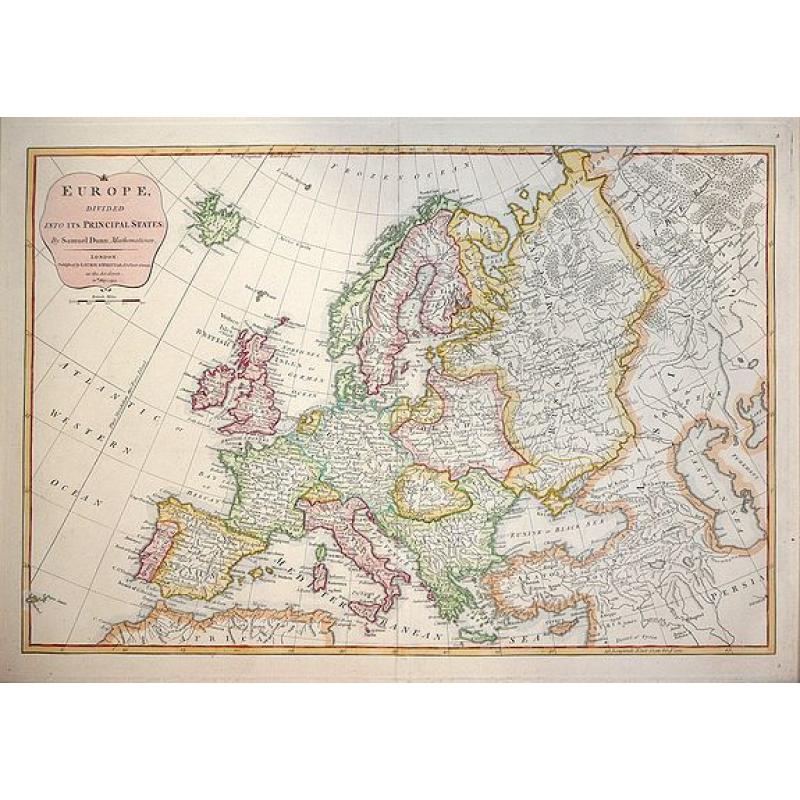 EUROPE, Divided into Principal States. . .