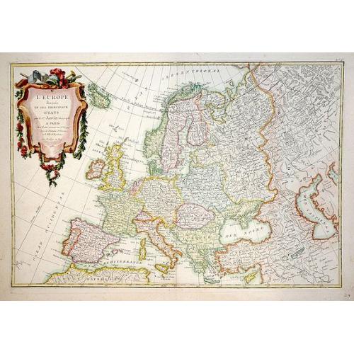Old map image download for L'Europe divisée en ses principaux Etats.