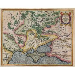 Mercator's Map of The Crimea in Russia: TAVRICA CHERSONES:VS Nostra ... Per Gerardum Mercatorem.