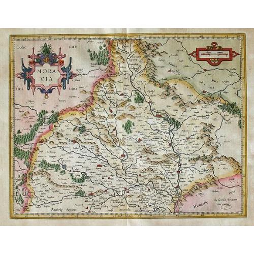 Old map image download for MORAVIA Per Geradum Mercatorem cum privilegio. 