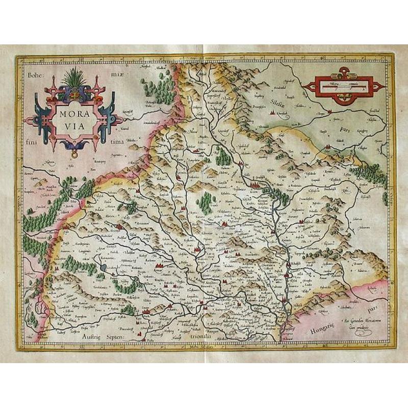 MORAVIA Per Geradum Mercatorem cum privilegio. 