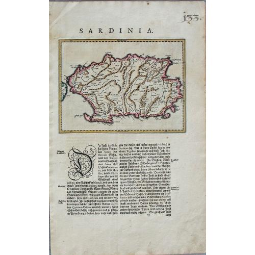 Old map image download for SARDINIA.   