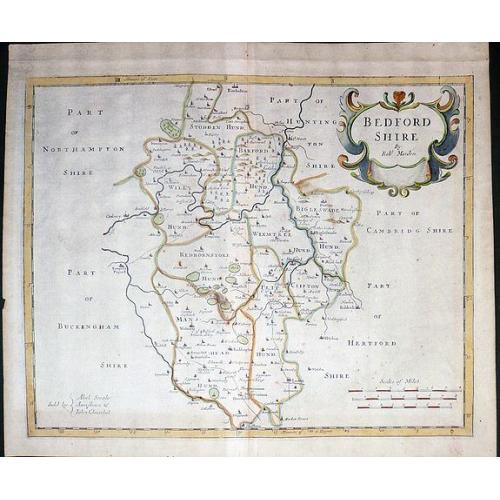 Old map image download for Bedfordshire.