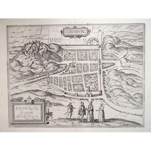 Old map image download for EDENBURG / EDENBURGUM, SCOTIAE METROPOLIS 1588