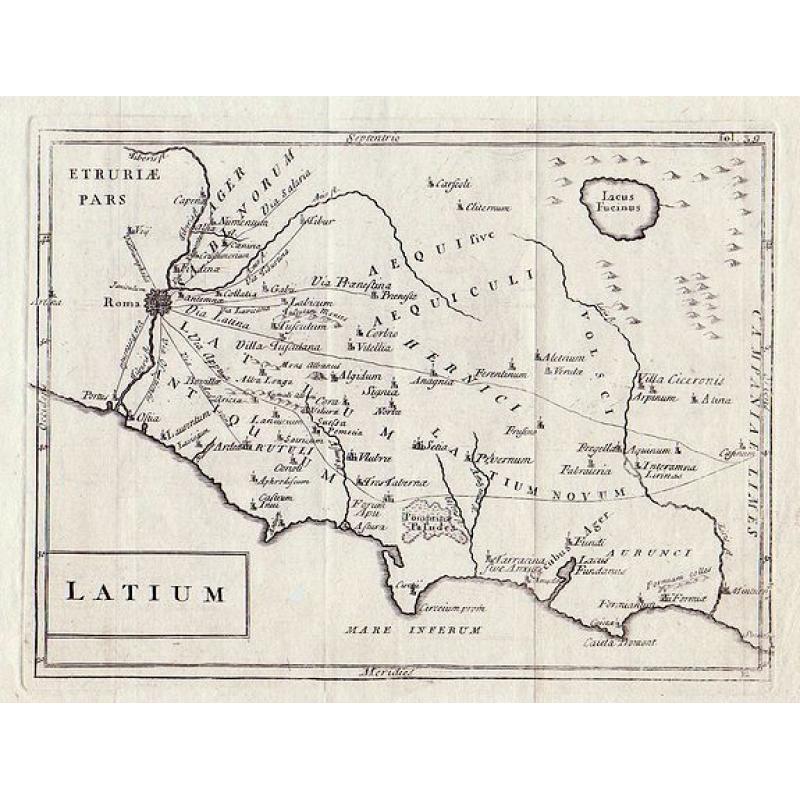 [3 Maps] Latium, Italia propria, Magna Graecia Italiae antiquae pars.