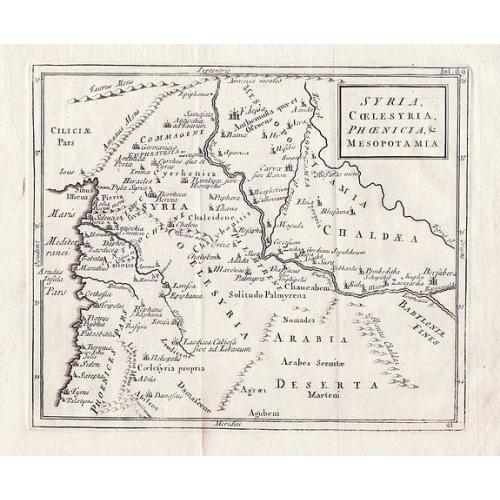 Old map image download for Syria Coelesyria Phoenicia & Mesopotamia.