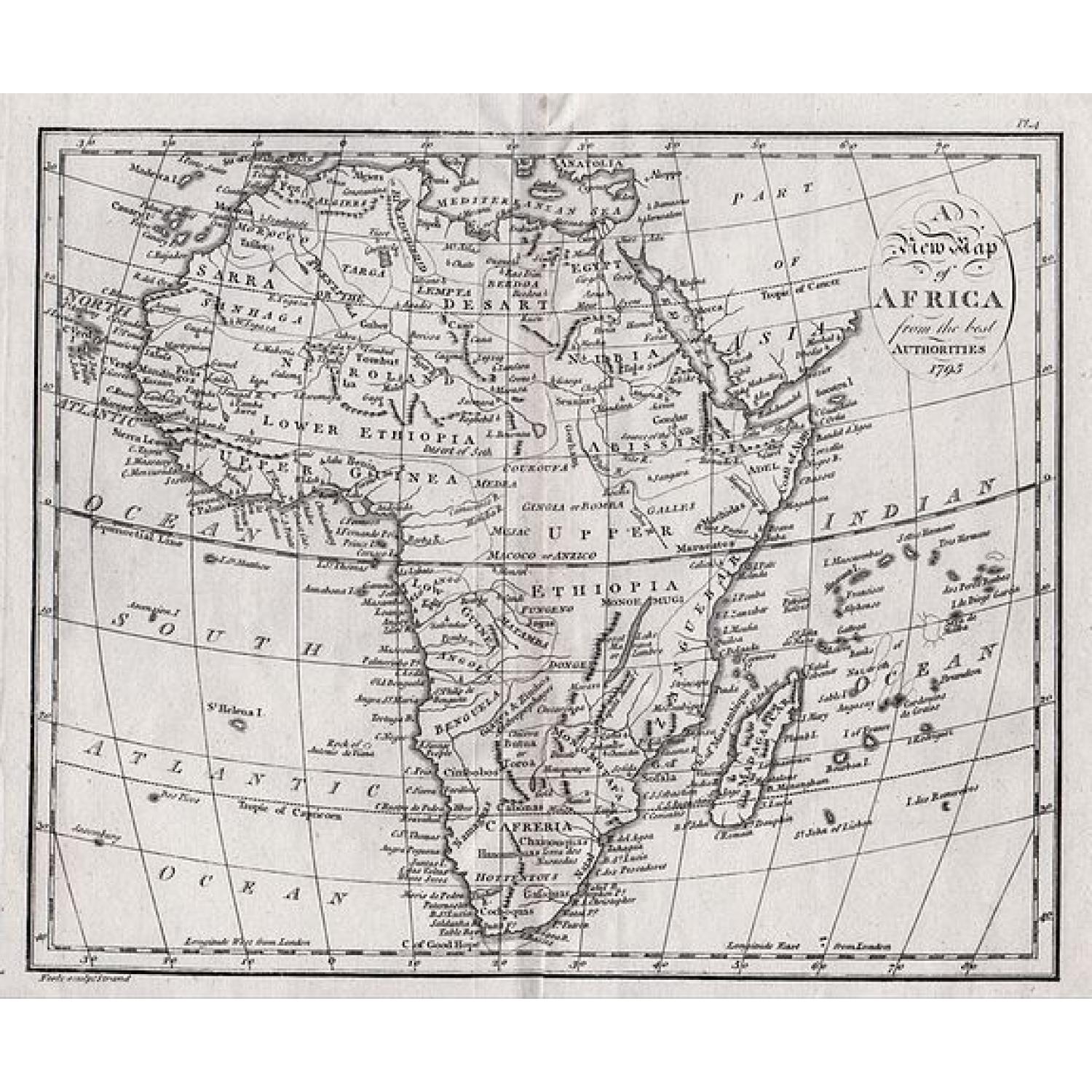 A New Map of Africa with the latest Discoveries.
