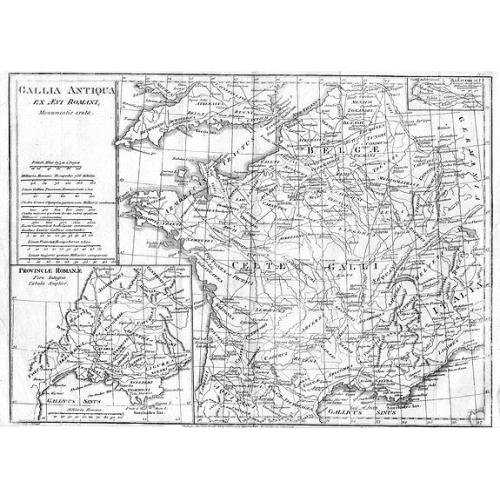 Old map image download for Gallia Antiqua Ex Aevi Romani.