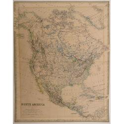 North America by Keith Johnston, F.R.S.E. Engraved & printed by W. & A.K. Johnston