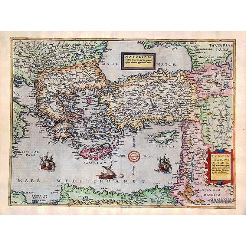 Old map image download for Natoliam Moderni dicunt tam partem quam Asiam minrem appelauere veteres (with Cyprus)
