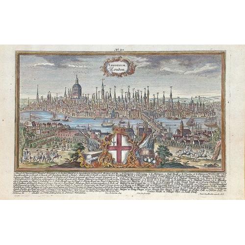 Old map image download for Londinum Londen.