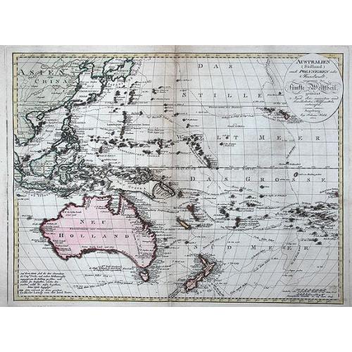 Old map image download for Australien (Südland) auch Polynesien oder Inselwelt. . .