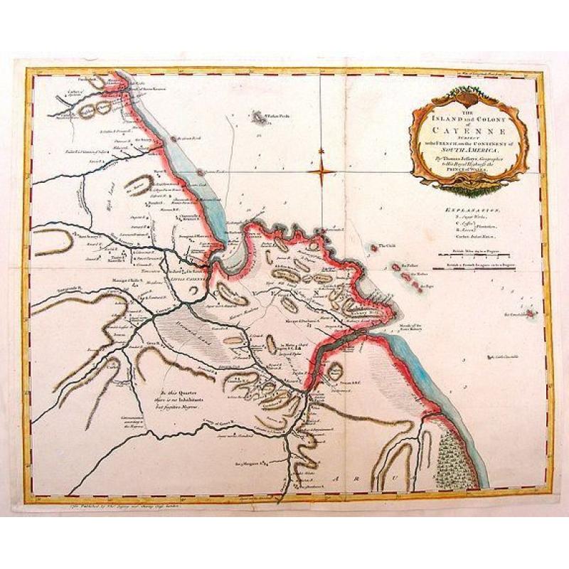 The Island & Colony of Cayenne Subject to the French, on the Continent of South America.
