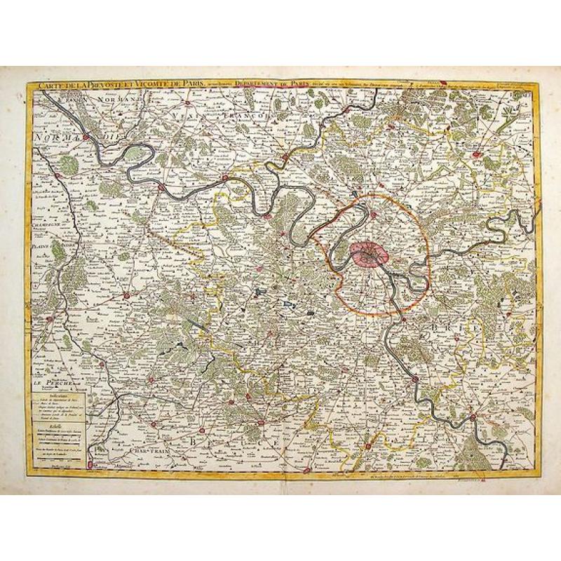 Carte de la Prevoste et Vicomte de Paris.