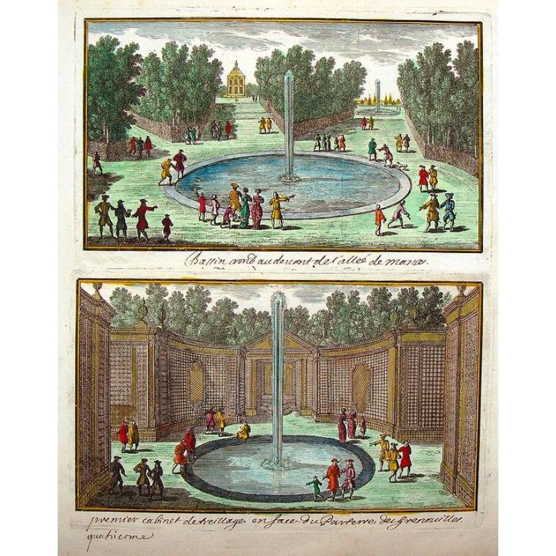 Vue de Chateau des Jardins et du Canal de Chantilly.