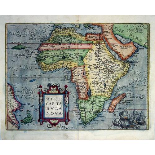 Old map image download for Africae Tabula Nova Edita Antverpiae 1570. 