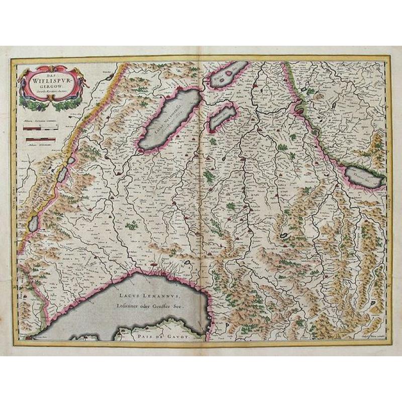 Das Wiflispurgergow Gerardo Mecatore Auctore Guiljel Blaeu excudit.