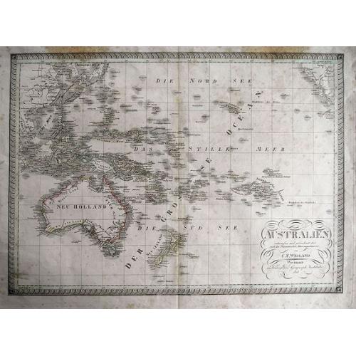 Old map image download for AUSTRALIEN entworfen und gezeichnet 1823...