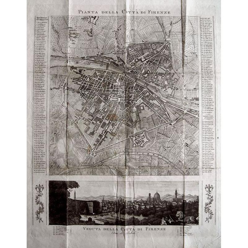 PIANTA DELLA CITTÀ DI FIRENZE.