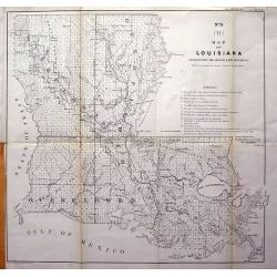 Map of Louisiana Representing the Several Land Districts.