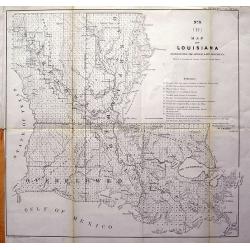 Map of Louisiana Representing the Several Land Districts.