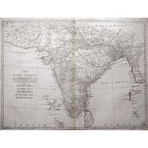 Old map image download for The East Indies including more particularly the British Dominions on the Continent of India...