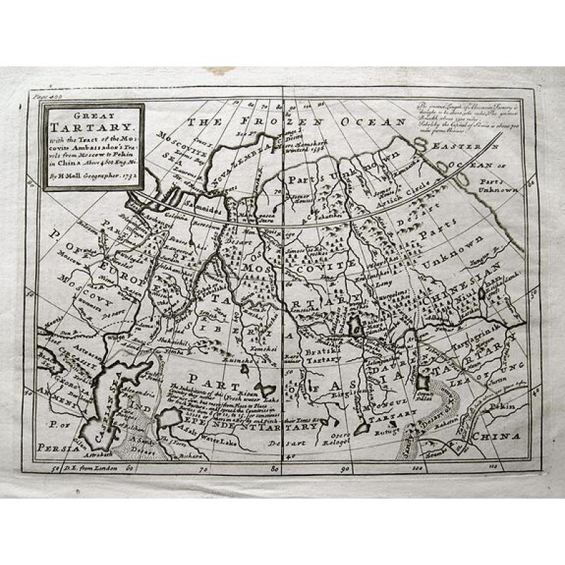 Great Tartary. With the Tract of the Moscovite Ambassadox\'s Travels from Moscow to Pekin. . .