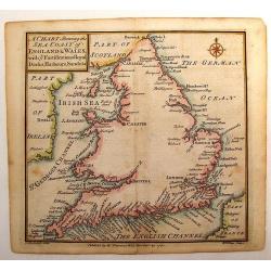 A Chart Shewing the Sea coast of England & Wales.