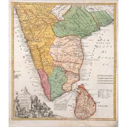 Peninsula Indiae Malabar Coromandel Ceylon.