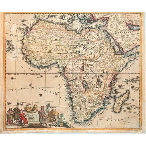 Old map image download for Novissima et perfectissima Africae descriptio