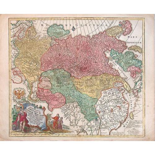 Old map image download for Spatiosissimum Imperium Russiae Magnae juxta recentissimas Observationes Mappa Geographica . . .