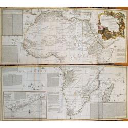 AFRICA, WITH ALL ITS STATES, KINGDOMS, REPUBLICS, REGIONS, ISLANDS &c. IMPROVED and ENLARGED from D\'ANVILLE\'s MAP: to which have been Added A PARTICULAR CHART OF THE GOLD COAST, wherein are D