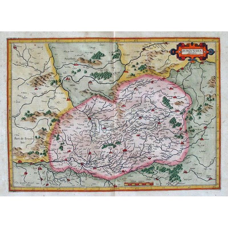 BURGUNDIA Ducatus Per Gerardum Mercatorem.