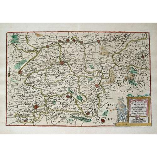 Old map image download for La Flandre Gallicane, Comprennant Le Chastellenie...