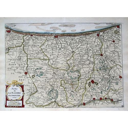 Old map image download for Partie de la Flandre Occidentale. . .