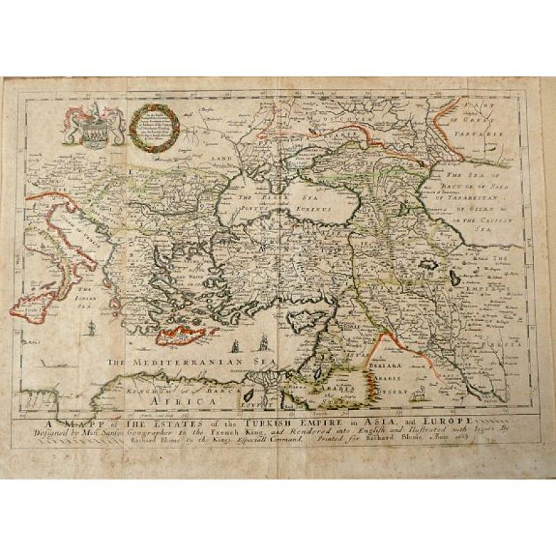 A MAPP of THE ESTATES of the TURKISH EMPIRE in ASIA, and EUROPE. 