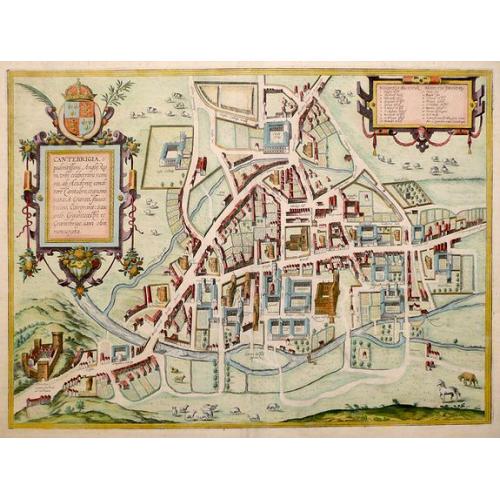 Old map image download for Cantebrigia, Opulentissimi Angliae Regni . . .